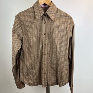 Kuhlam Men's Button-Down Shirt - Size 48 Medium, 100% Cotton, Made in Turkey